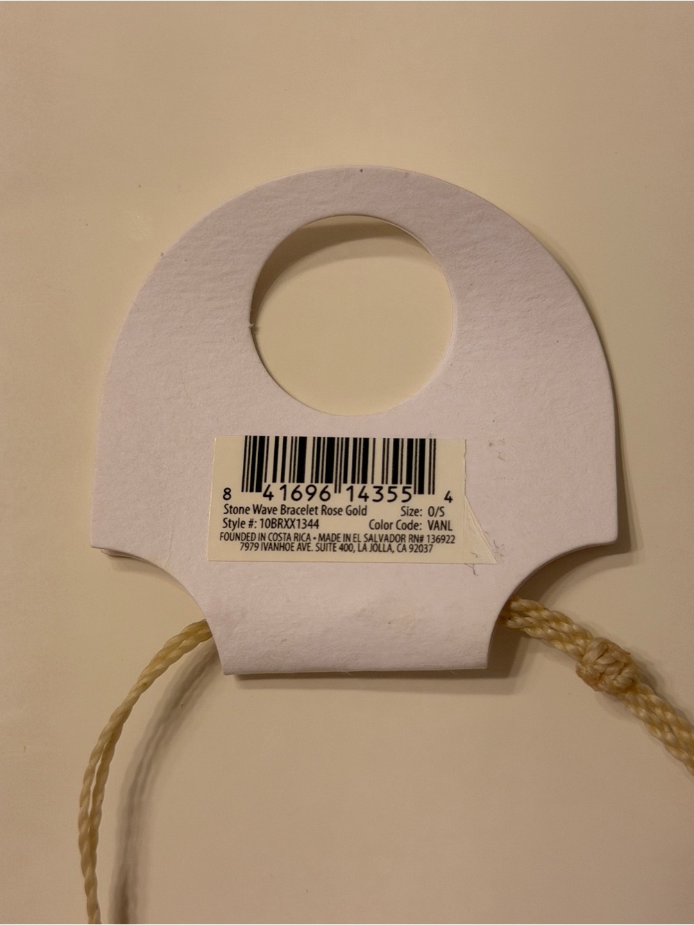 NWT Pura Vida Stone Wave Bracelet Rose Gold - Picture 2 of 4